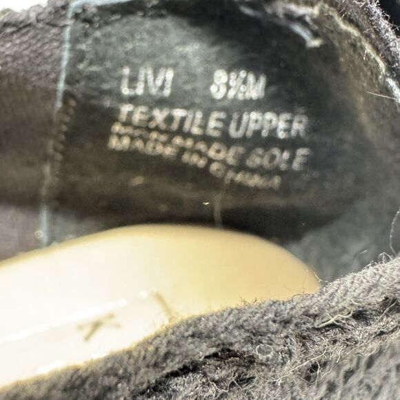 KAARI Blue Black Lace Slip On Classic Espadrille Flats 8.5 - Picture 6 of 6